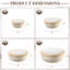 Sorbus 4-pack Round Stackable Airtight Food Storage Containers With Lids - Reusable Plastic Bowls- For Meal Prep, Leftovers, Freezer, Mixing, Salads