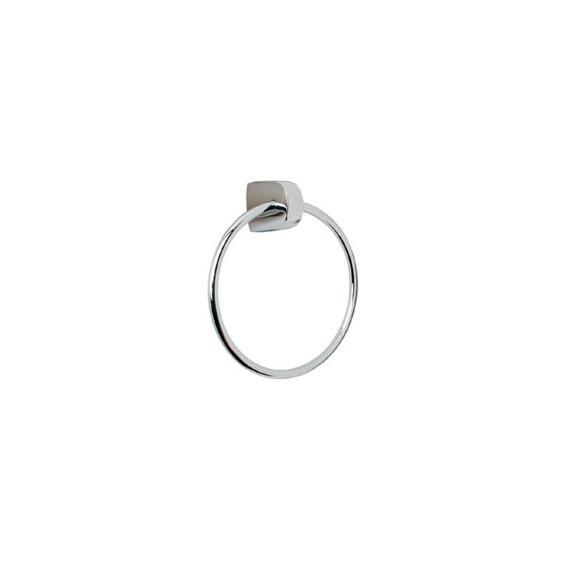 Euro Wall Mounted Towel Ring, Polished Chrome