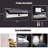 12" Solar-Powered Outdoor Wall Light with Motion Sensor 6000K