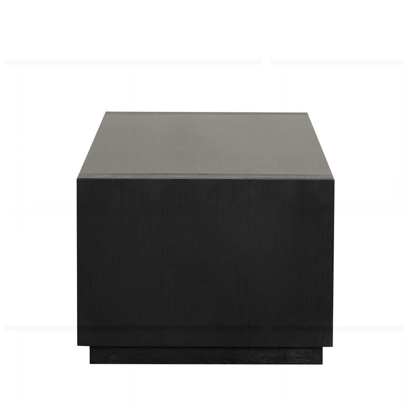Contemporary Style Rectangle Coffee Table, Black