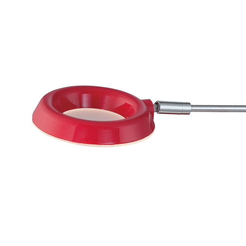 Lampe de bureau 19,75 po Adem, Rouge / chrome poli