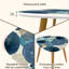 Ensemble de 2 tables basses gigognes Triangle