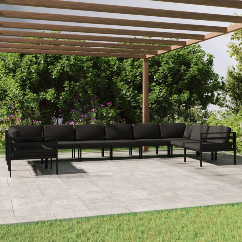 27.6'' Wide Patio Sectional Set with Cushions
