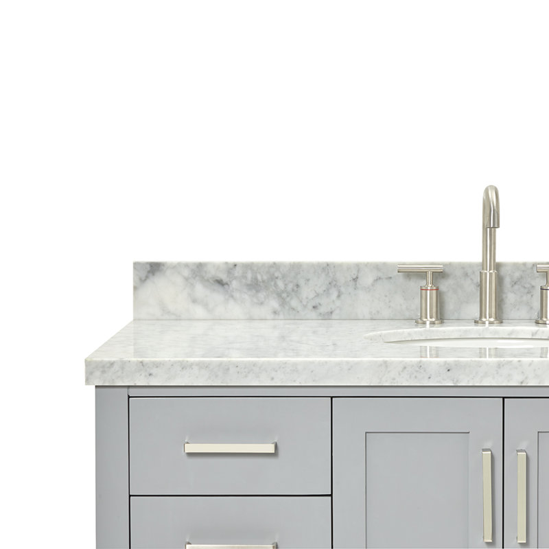 Magnolia Bath Vanity Oval Basin S049SCWOV, Gray, Oval