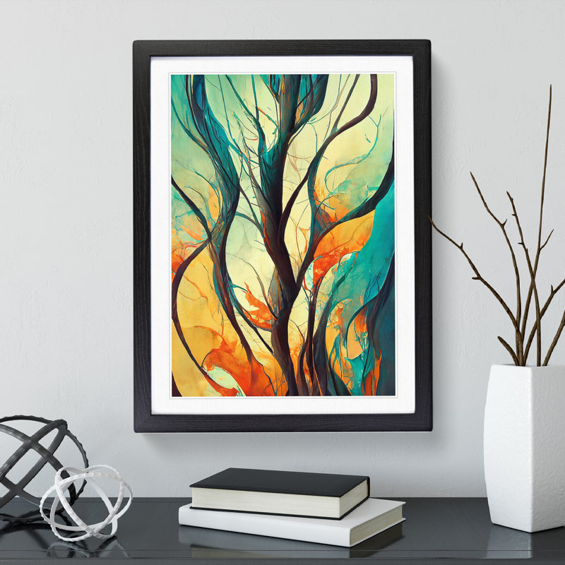 Tree - Framed Print, Black Framed, 64cm H x 46cm W x 2cm D