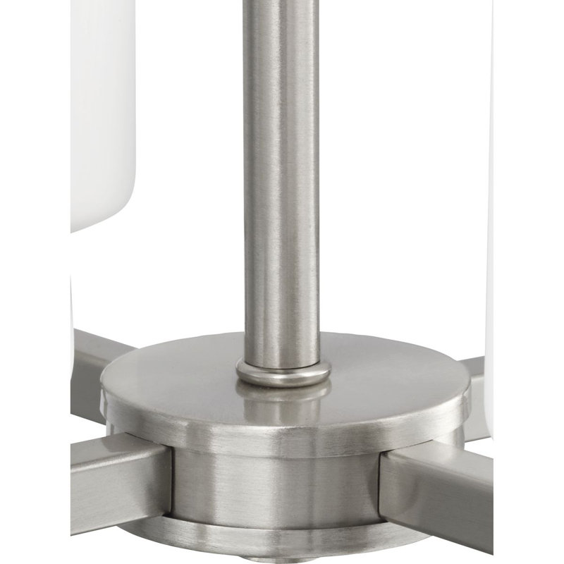 Luminaire suspendu 4 lumières Shannetta, Nickel brossé