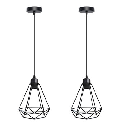 1 - Light Black Geometric Pendant