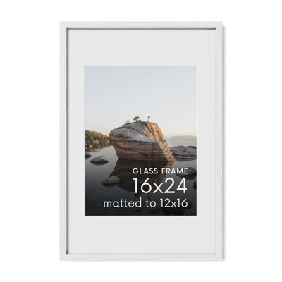 Solid Wood Picture Frame with Glass