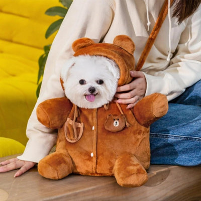 Déguisement de chiot chat avec sac à dos de sortie pour l'hiver