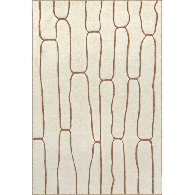 Tapis jaune lavable à la machine, Sous-tapis rectangulaire 3 pi 11 po x 5 pi 11 po i