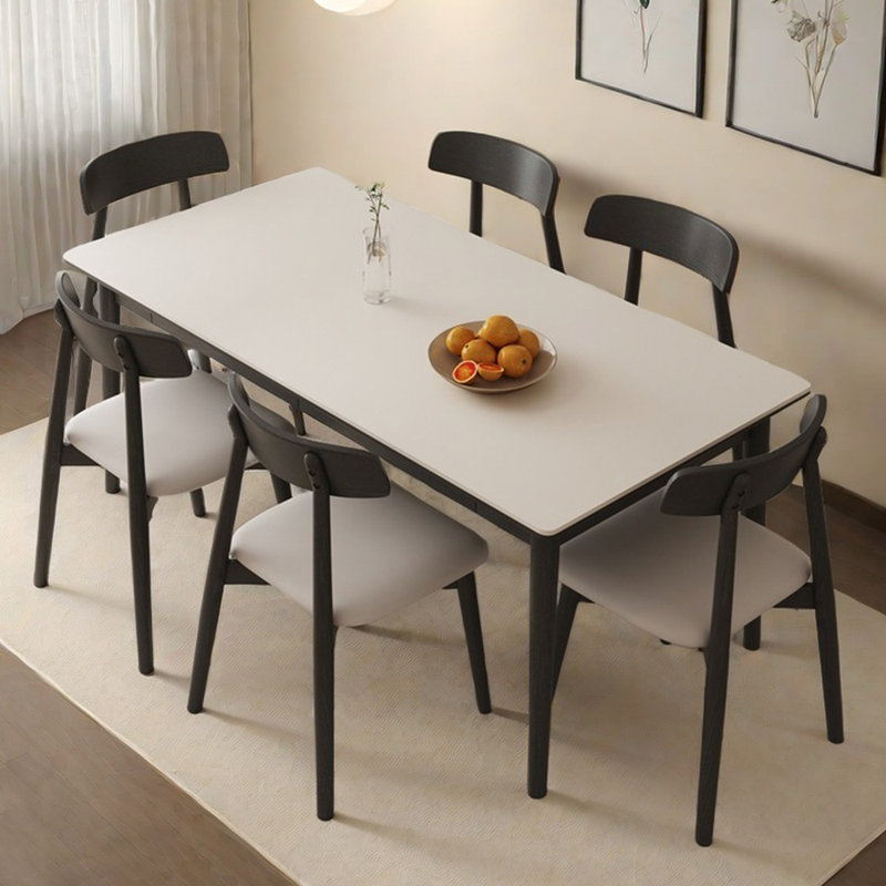Ensemble de table de salle à manger de style français avec tiroirs, H 29,53 po x L 55,12 po x l 31,50 po
