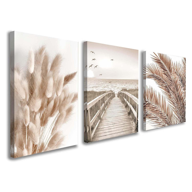 3 Piece Wrapped Canvas Wall Art