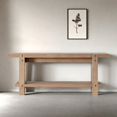 Console en bois massif rétro