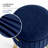 Round Pleated Velvet Ottoman with Storage-1534620954-1534620950