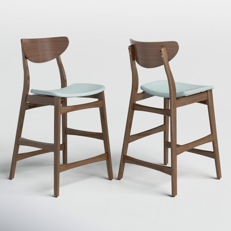 Fitz 24" Counter Stool, Mint, Walnut