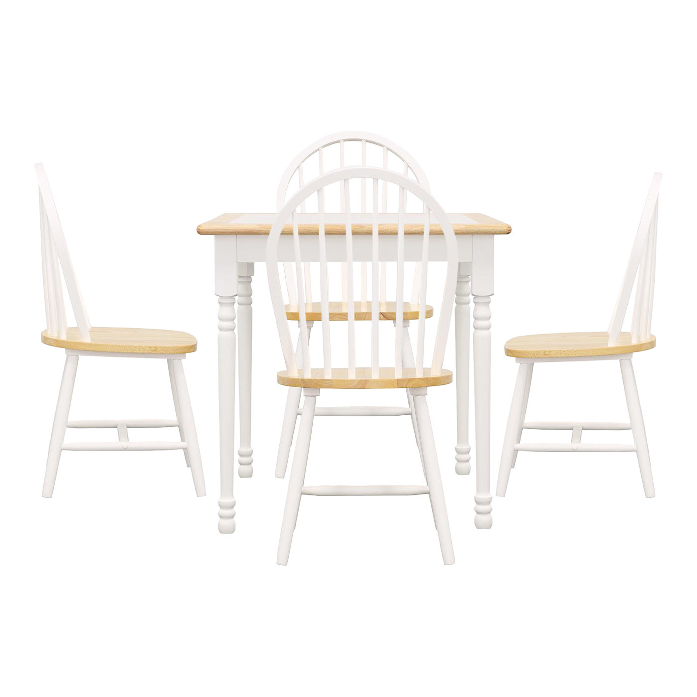 Alcott Hill® Celestie 4 Person Solid Wood Dining Set Wayfair