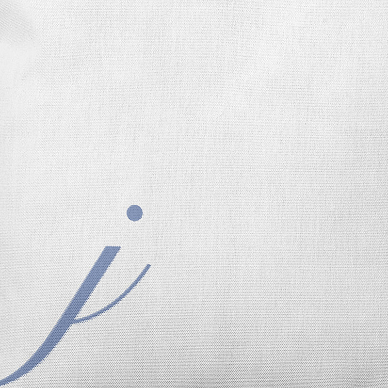 Monogram Design Collection Reversible Throw Pillow, 26"x26", Blue, J