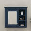 Armoire à pharmacie murale moderne 30 po x 28 po avec miroir et 3 tablettes ouvertes-1472020711