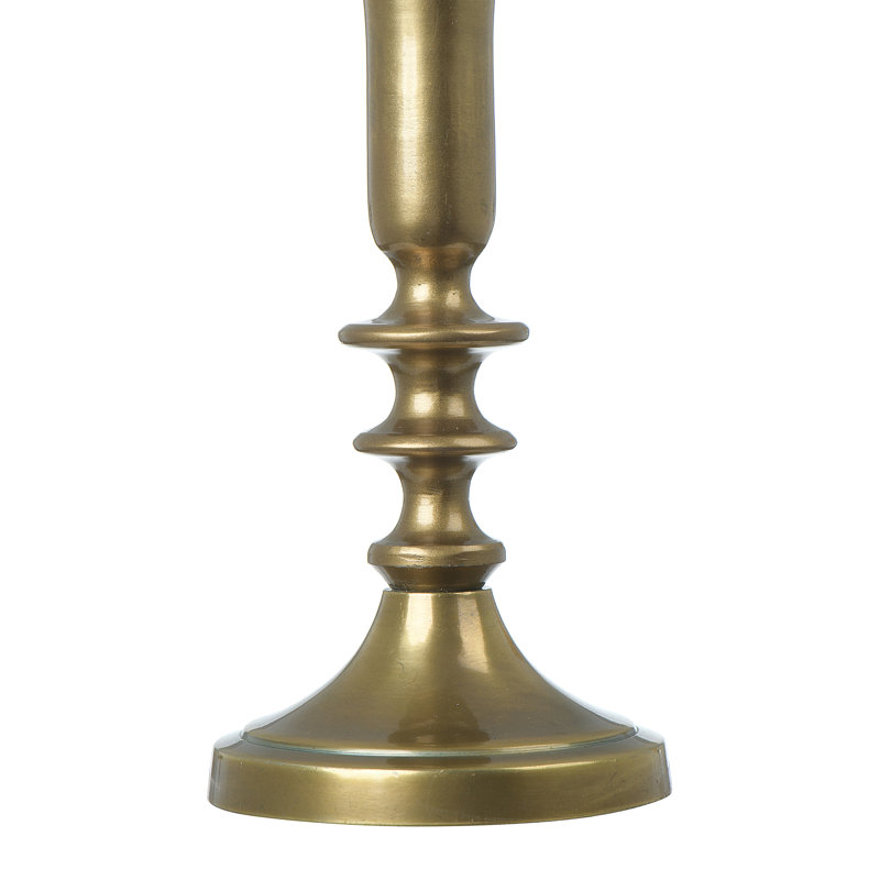 2 Piece Aluminum Tabletop Candlestick Set