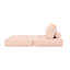 Fauteuil en velours côtelé rose 70,8 po pour dortoir, salon et chambre à coucher - confortable, bon soutien du dos, canapé-lit idéal sans assemblage, confortable-1363552773
