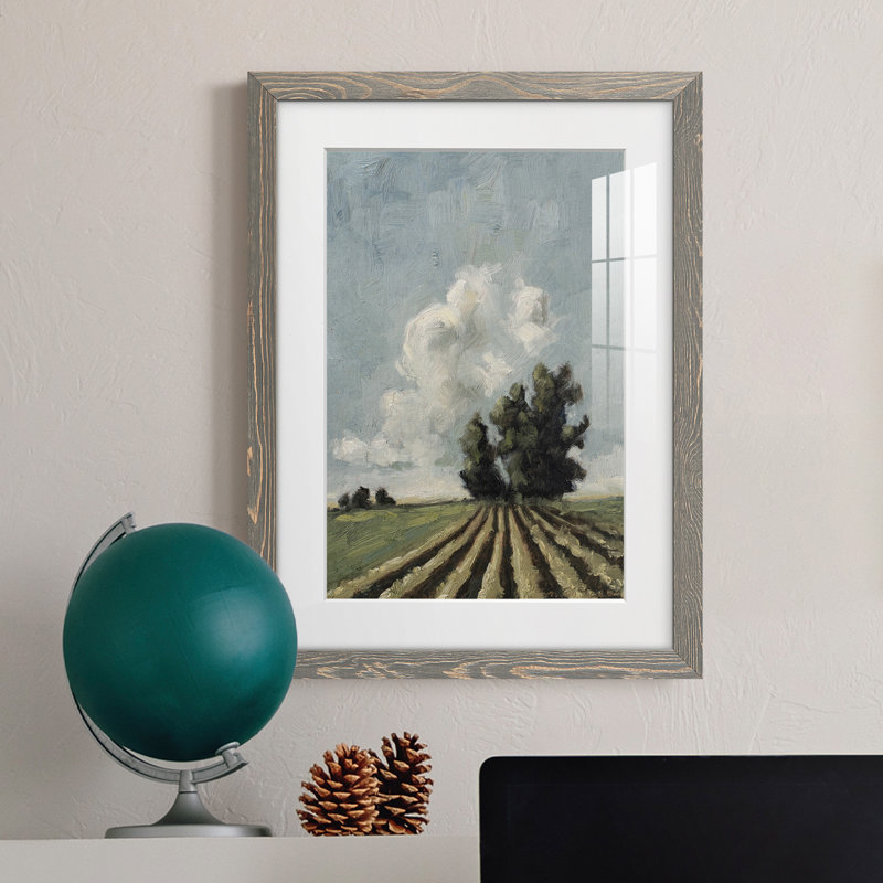 Copse of Trees Premium encadré mat - prêt à être accroché, Encadré gris clair, H 37,5 po x l 27,5 po x P 1 po