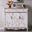 Banc de rangement blanc en bois manufacturé