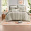 Ensembles de literie en coton confortables pour grand lit à rayures