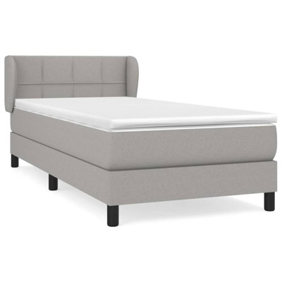 Box Spring Bed with Mattress Fabric