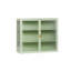 Armoire murale moderne à deux portes avec portes en verre 27,56 po Rielley-97169846