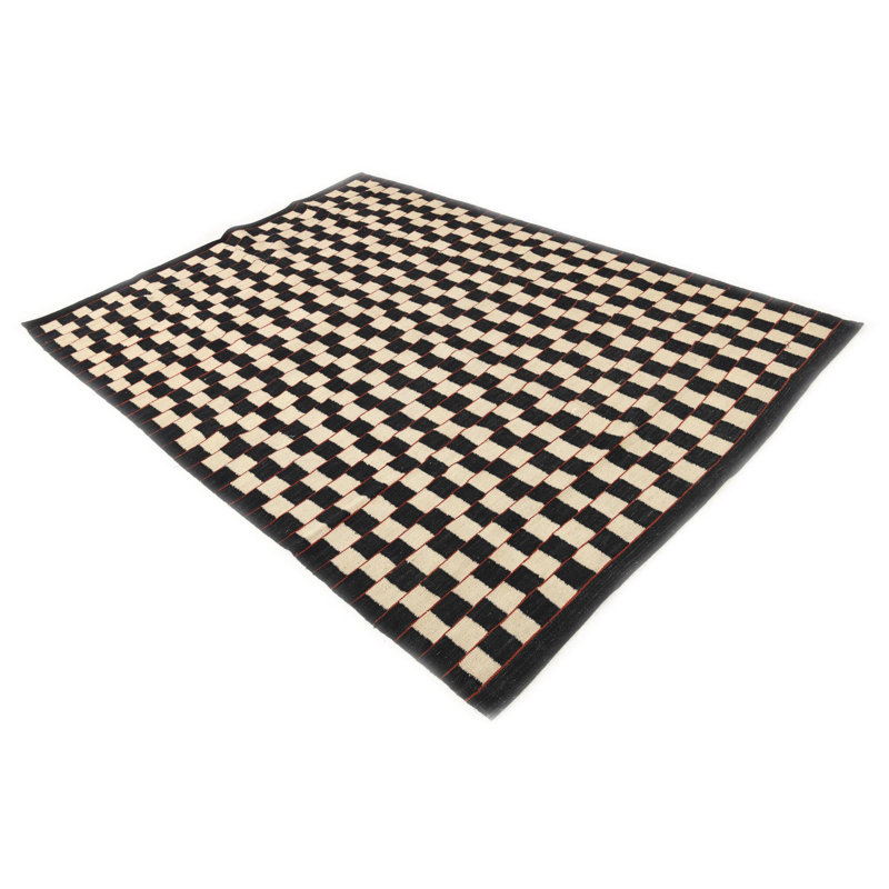 Tapis noir et blanc Jessen