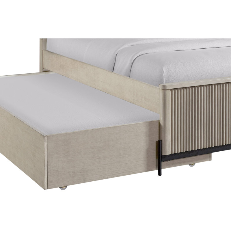 Lit gigogne simple / double au dessus d'un lit simple - Taupe, Taupe