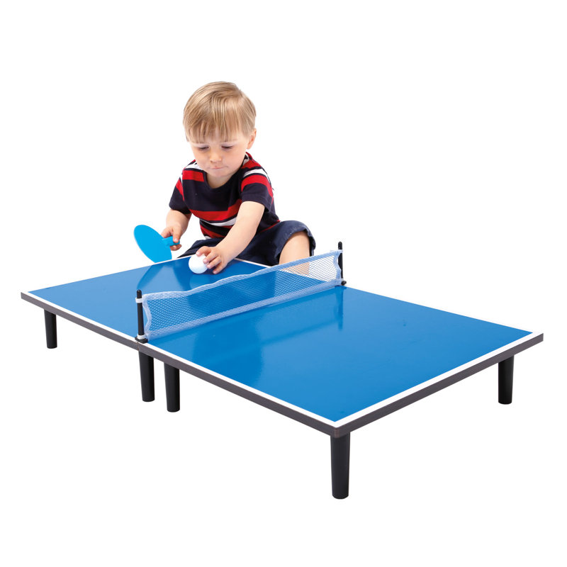 Bino Table Tennis Table (Paddles Included), Blue, 11cm H x 45cm W x 80cm L