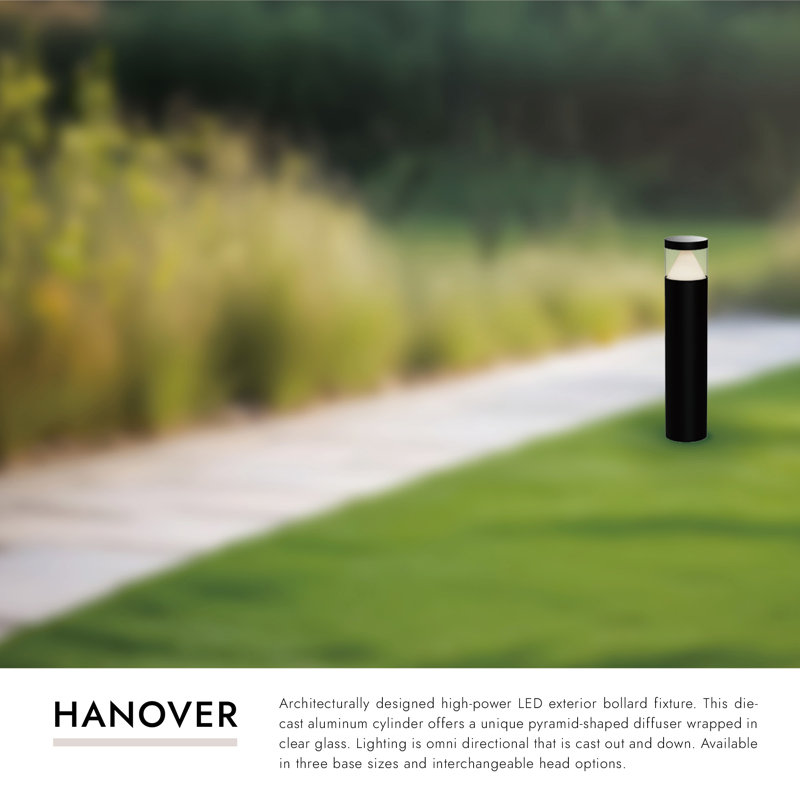 Hanover LED Bollard Light, 29.63" H x 6.38" W x 6.38" D