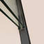 Double verre coulissant Elegance moderne noir mat pour salle de bain