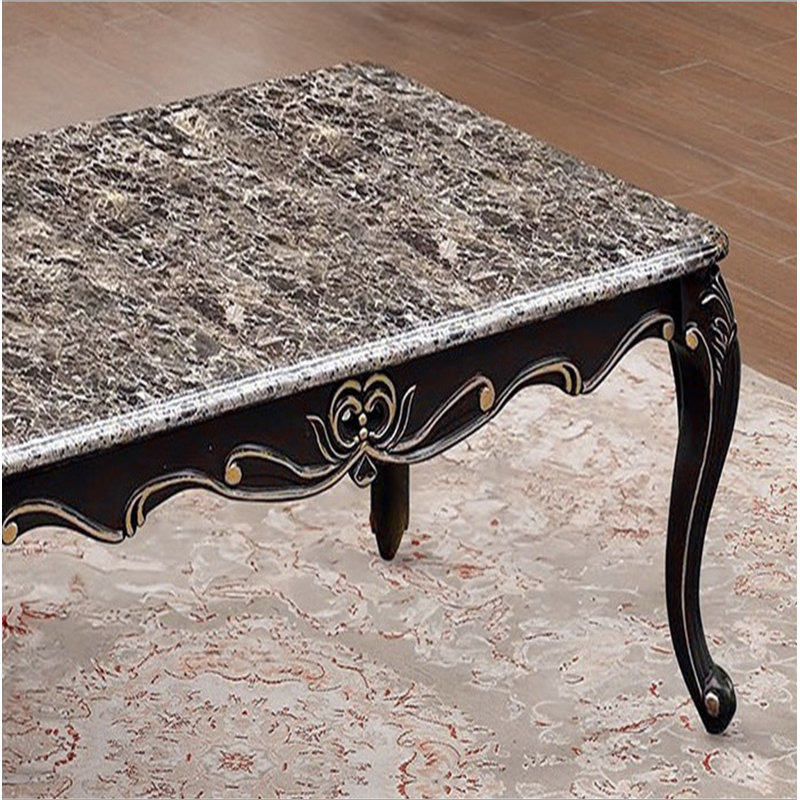 Ensemble de tables basses de style transitionnel 1X Table de bout 1X