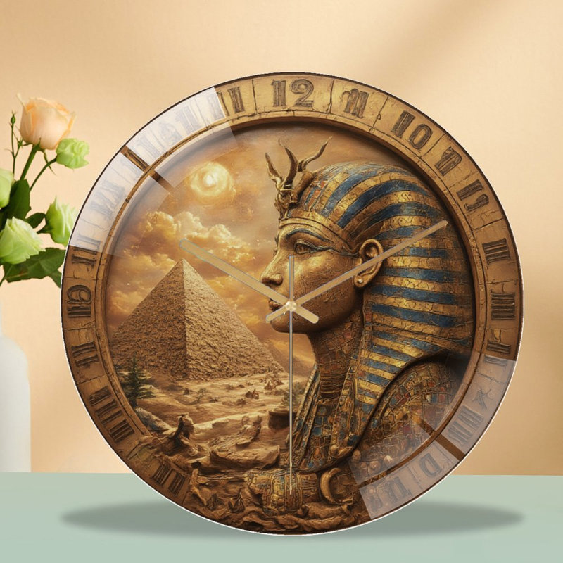 Horloge murale 12 po Pharaoh