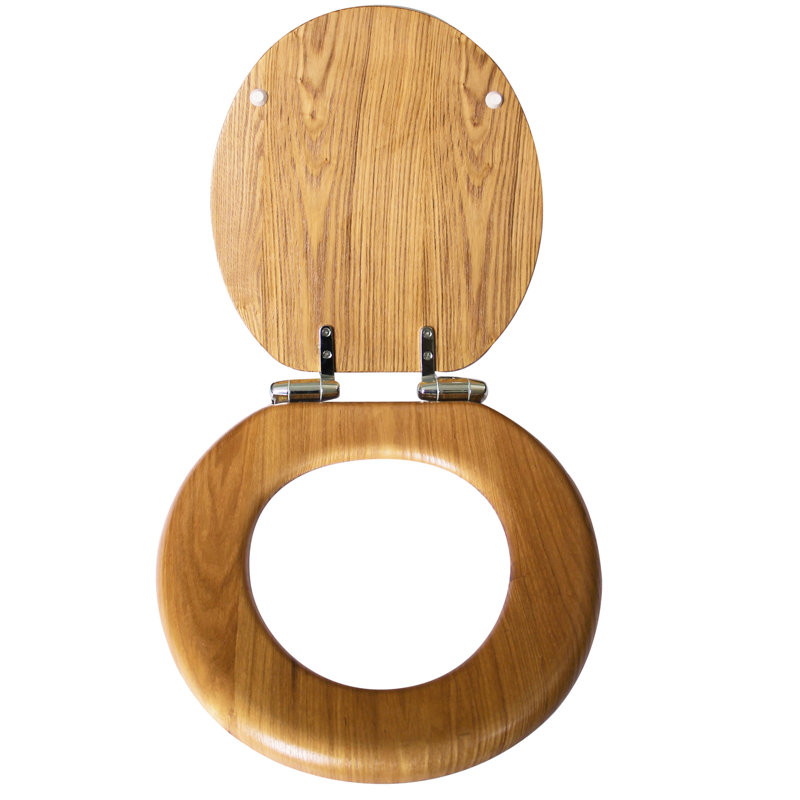 Dalton Toilet Seat, Round, Honey Oak