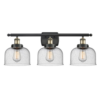 Ballston Urban Bell 8" - 3 Light 28" Bath Vanity Light
