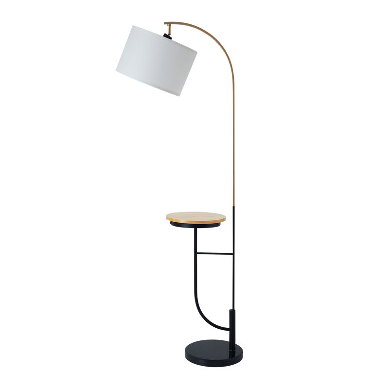 Lampe sur pied arquée 65 po Danna, Blanc