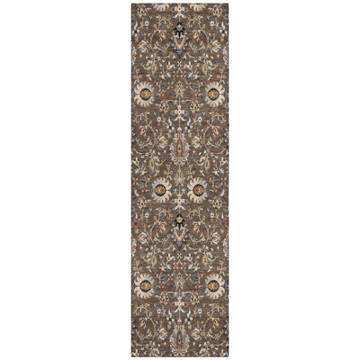 Machine Washable Indoor/Outdoor Husby ACN2192 Global Rug