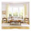 Table d'appoint de style Mid-Century de 23 po avec tablette tissée, table d'appoint Boho avec rangement, tables de chevet, petite table d'appoint pour canapé de salon, bureau à domicile