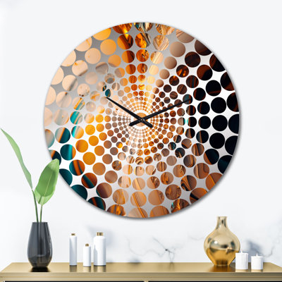 Cispus - Horloge murale abstraite à encre liquide
