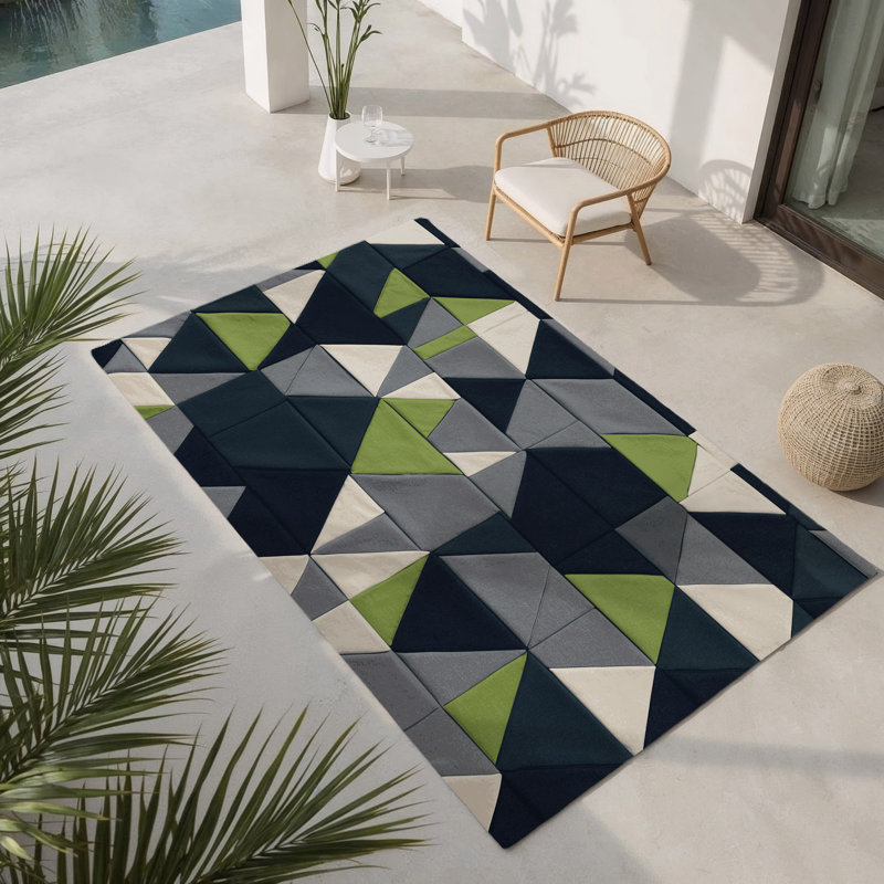 Celestial Rays Indoor And Outdoor Area Rug, Rectangle 9' x 12'