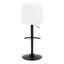Tabouret de bar réglable Diana avec repose-pieds arrondi en T - ensemble de 2-109244169