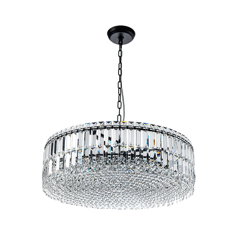8 - Light Chandelier, Matte Black