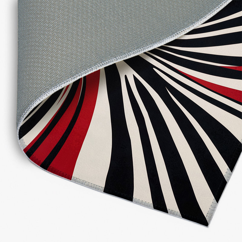 Tapis intérieur et extérieur Crimson Harmony, Rectangle 1 pi 6 po x 2 pi 6 po