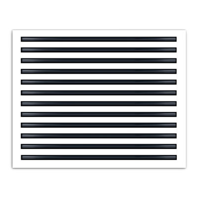 BUILDMART - 30x24 Modern AC Vent Cover - Standard Linear Slot Diffuser - Register Grille / Size: 2" H x 24" W x 30" L