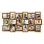 Cadre de collage intégré à 18 fentes, cadre en PVC brun rustique pour photos 4 x 6-1516848908