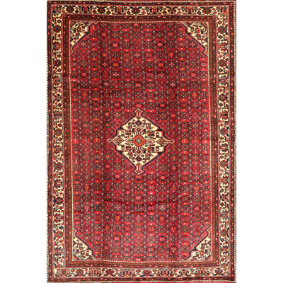 Tapis traditionnel rouge / beige Kulkarni