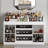 Wine Coffee Bar Cabinet With LED Lights